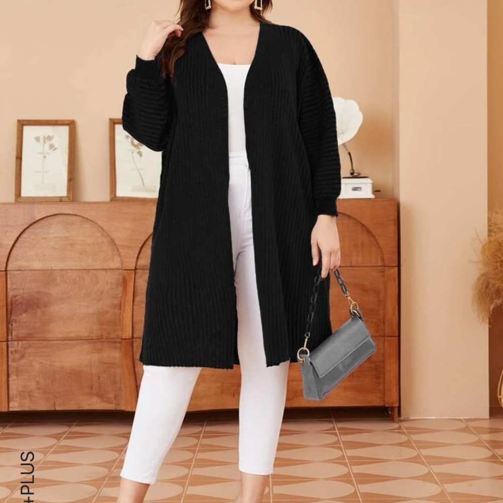 Black cardigan